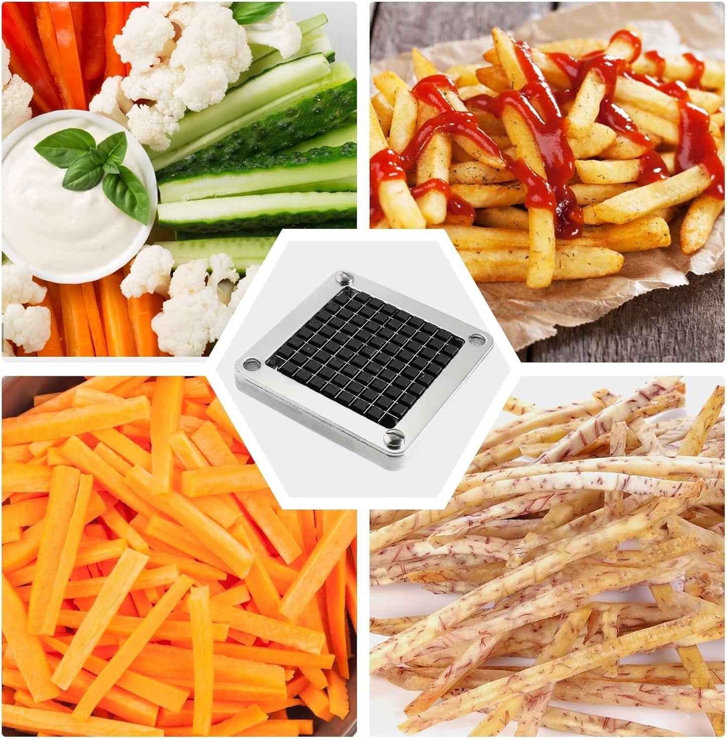 Replacement Chopper 1/4" Blade Commercial Vegetable Chopper Dicer Stainless Steel Blade for Fruit Cutting Machine Tomato French Fries Cutter