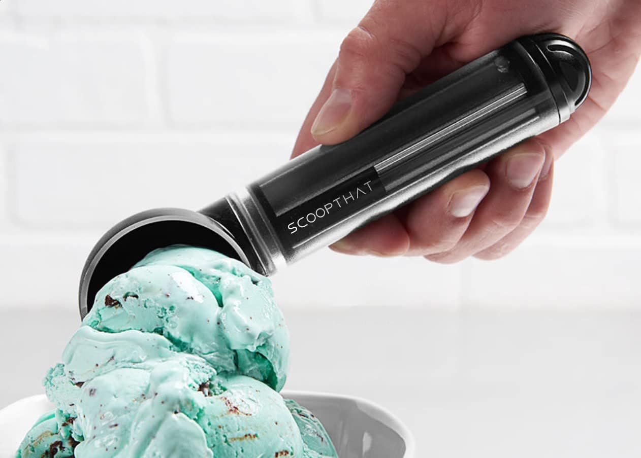 ScoopTHAT Radii Warming Ice Cream Scoop, Black/Grey, large