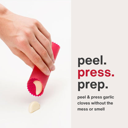 Garlic Peeler & Easy Clean Garlic Press