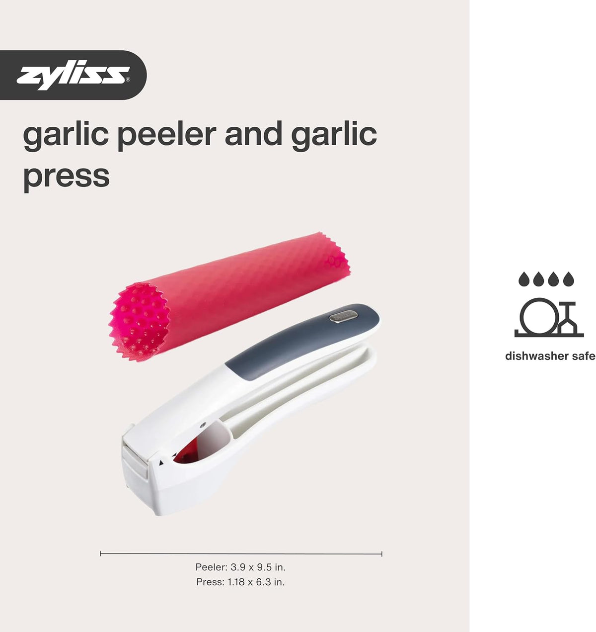 Garlic Peeler & Easy Clean Garlic Press