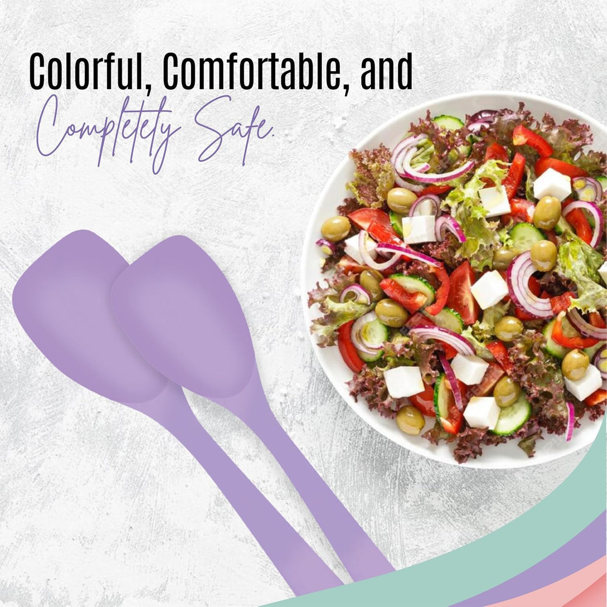 Silicone Spatula Set of 4 – Multipurpose Seamless Silicone Spoon Spatula for Mixing and Cooking – MultiColour Heat Resistant Flexible Kitchen Utensils for Blending, Stirring, and Baking