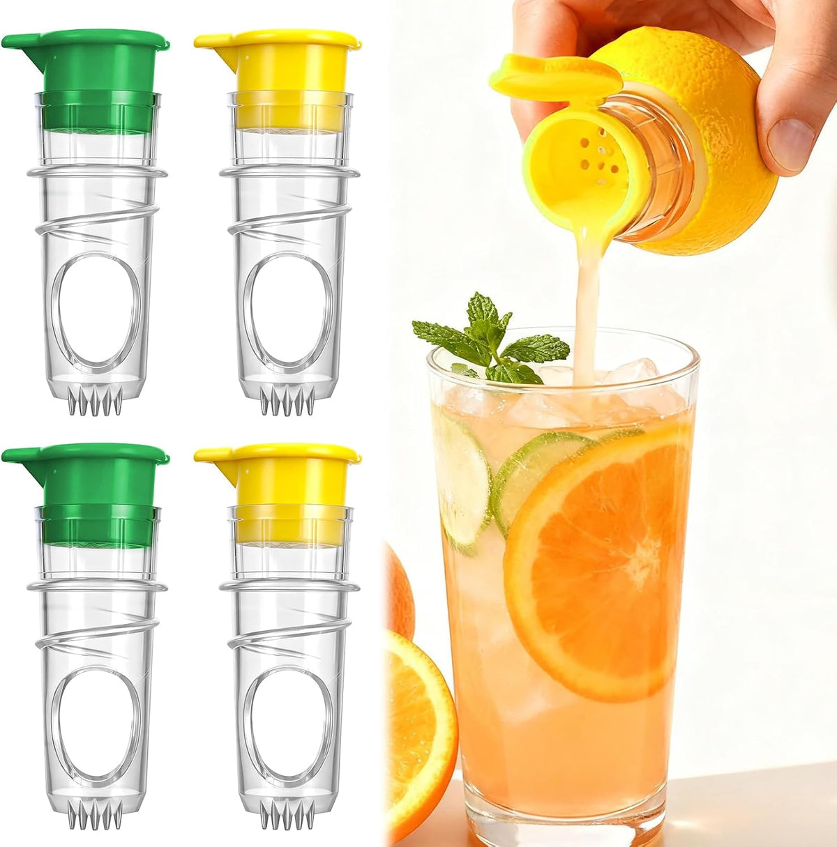 4 Pcs Lemon Squeezer, Manual Lemon Juicer Lime Juicer Lime Squeezer