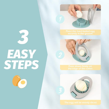 Egg Slicer, Stainless Steel Wire Egg Cutter for Kitchen