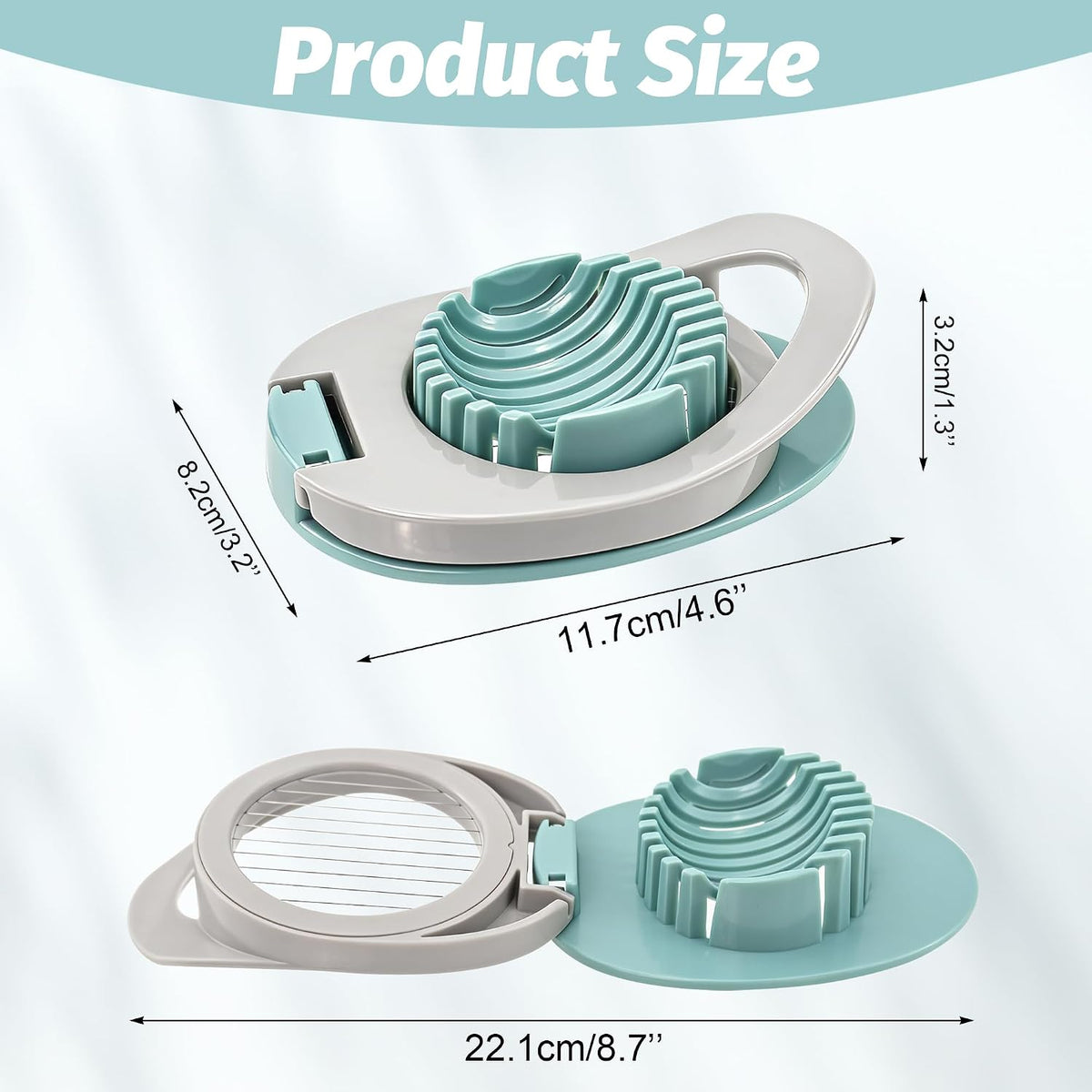 Egg Slicer, Stainless Steel Wire Egg Cutter for Kitchen