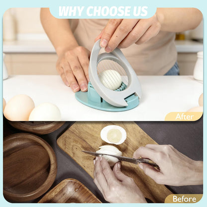 Egg Slicer, Stainless Steel Wire Egg Cutter for Kitchen