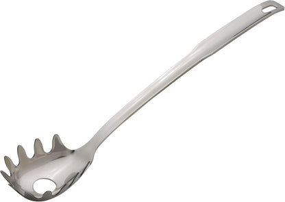 Kitchen Spaghetti Ladle and Pasta Server with Long Handle, 18/8 Stainless Steel, 13-Inch