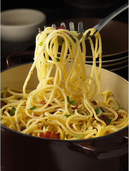 Kitchen Spaghetti Ladle and Pasta Server with Long Handle, 18/8 Stainless Steel, 13-Inch