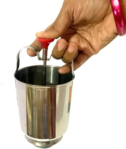 Stainless Steel Vada Maker Machine - Easy Batter Dispenser for Crispy South Indian Wada & Homemade Donuts - Quick Breakfast Kitchen Utensil (Pack of 2)