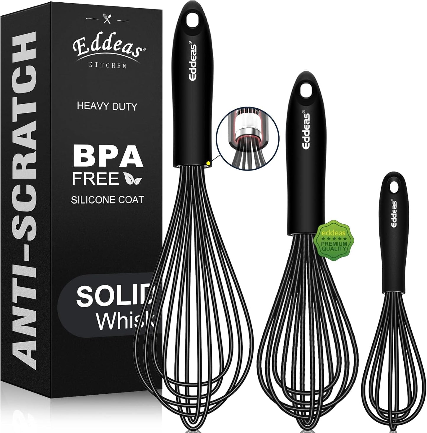Mini whisk, Small Whisk 2 Pieces, 5in and 7in 304 Stainless steel Wire Whisk for Whisking, Beating, Mixing Sauces, Blending Ingredients
