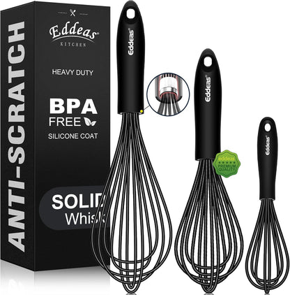 Mini whisk, Small Whisk 2 Pieces, 5in and 7in 304 Stainless steel Wire Whisk for Whisking, Beating, Mixing Sauces, Blending Ingredients