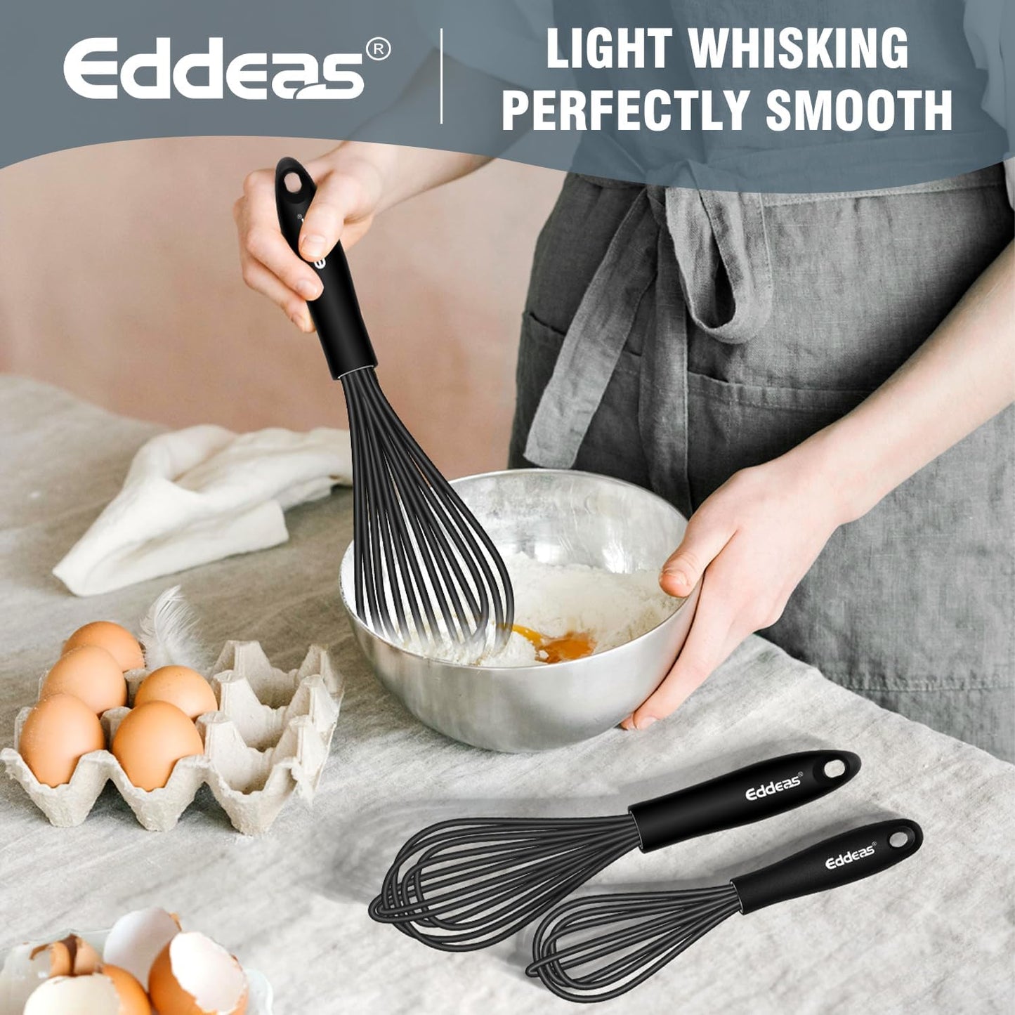 Mini whisk, Small Whisk 2 Pieces, 5in and 7in 304 Stainless steel Wire Whisk for Whisking, Beating, Mixing Sauces, Blending Ingredients