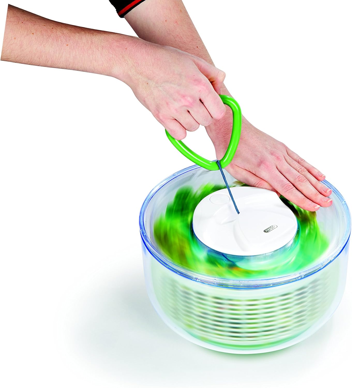 Easy Spin Salad Spinner, Green, Large