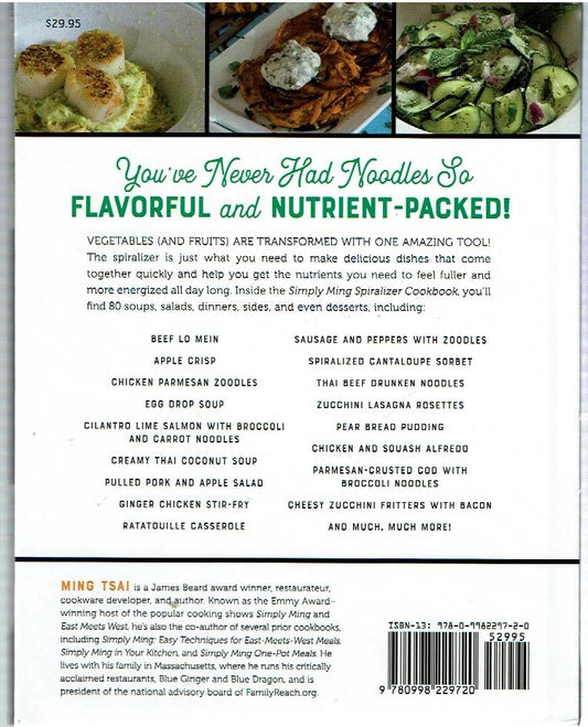 Simply Ming, Spiralizer Cookbook 2017