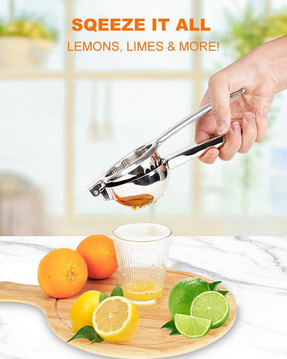 Lemon Squeezer, Uncoated Stainless Steel Manual Juicer for Lime