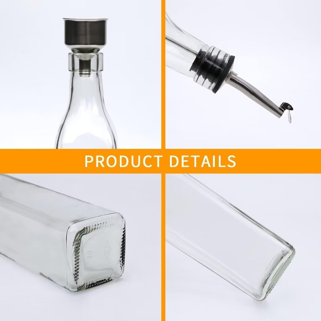 8Pcs 17oz Olive Oil Dispenser Bottle, Oil Dispenser for Kitchen