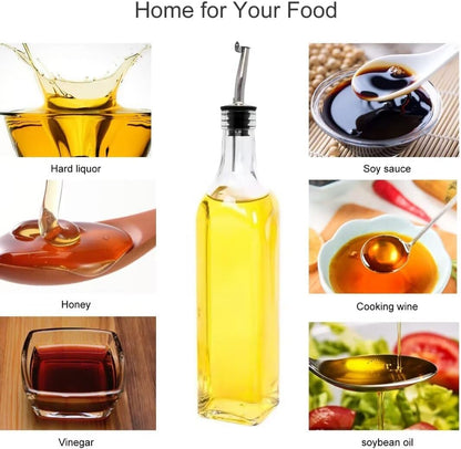 8Pcs 17oz Olive Oil Dispenser Bottle, Oil Dispenser for Kitchen