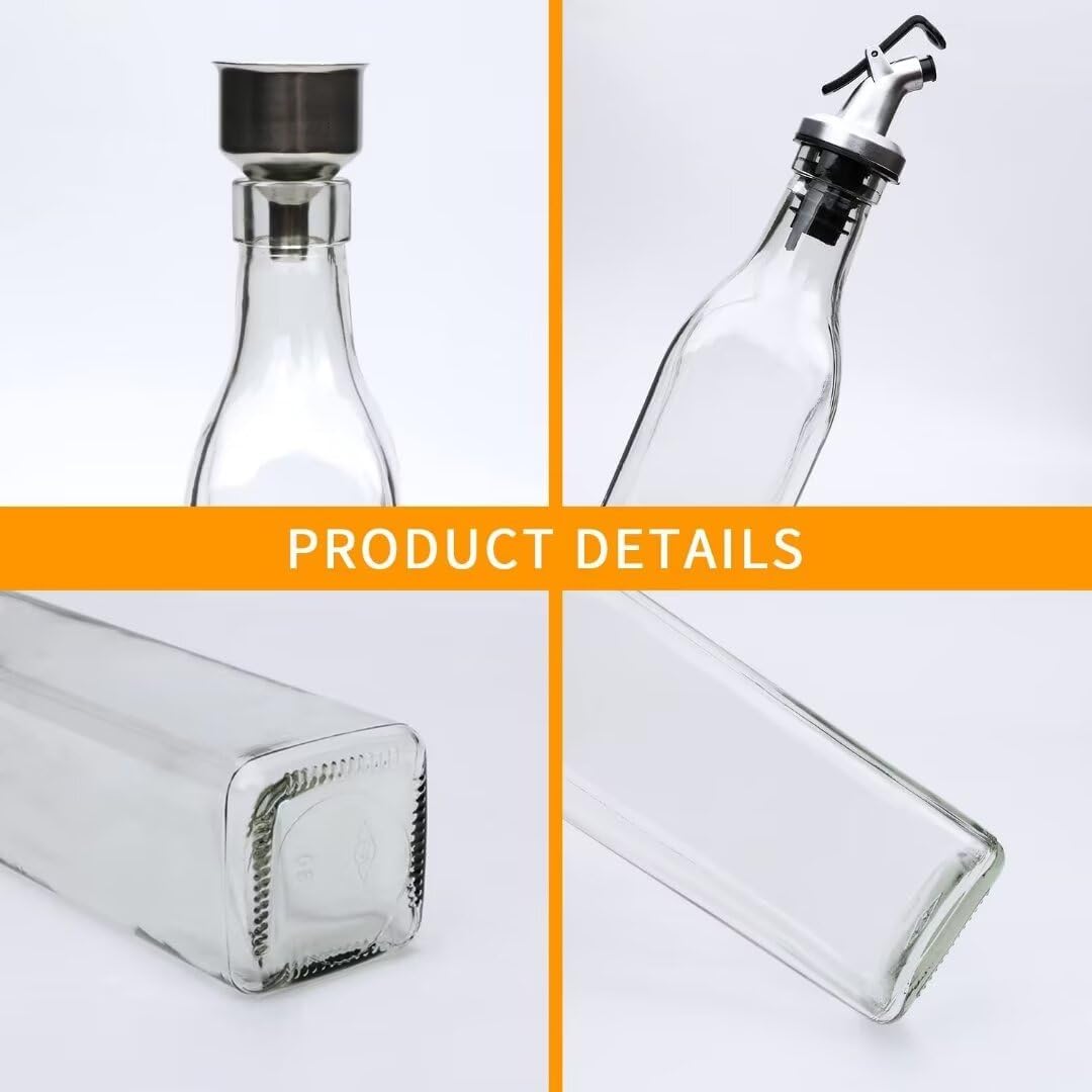 8Pcs 17oz Olive Oil Dispenser Bottle, Oil Dispenser for Kitchen