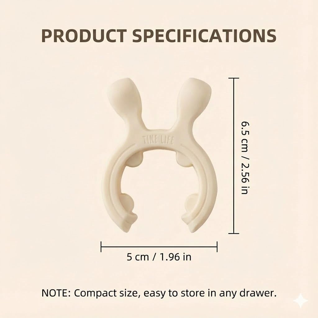 3-Pack Deer Antler Silicone Spoon Rest - 2-in-1 Clip-On Pot Handle Holder & Boil Over Guard, Heat Resistant Utensil Rest for Stovetop - Kitchen Gadget Gift Set (White 3PCS)