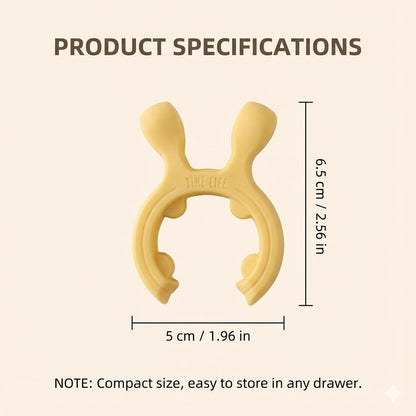 3-Pack Deer Antler Silicone Spoon Rest - 2-in-1 Clip-On Pot Handle Holder & Boil Over Guard, Heat Resistant Utensil Rest for Stovetop - Kitchen Gadget Gift Set (White 3PCS)
