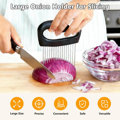 Onion Holder for Slicing Meat Tenderizer