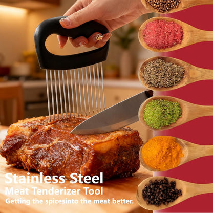 Onion Holder for Slicing Meat Tenderizer