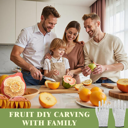 Stainless Steel Fruit Carving Tools Set with Portable Case