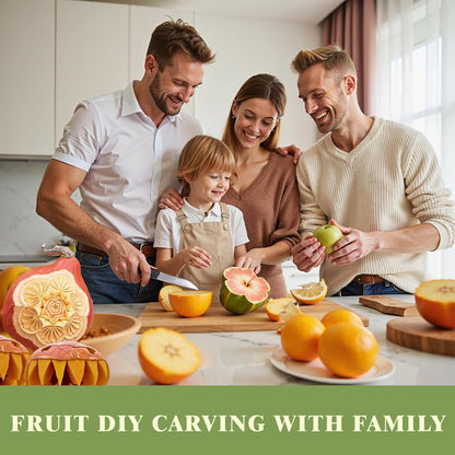 Stainless Steel Fruit Carving Tools Set with Portable Case