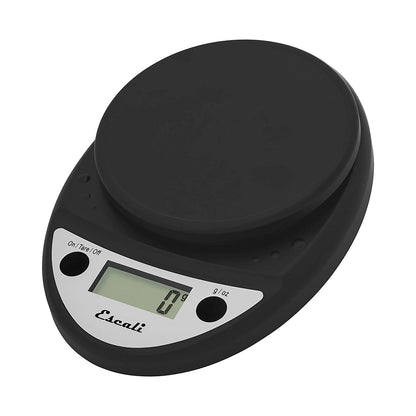 Primo Digital Food Scale Multi-Functional Kitchen Scale and Baking Scale for Precise Weight Measuring and Portion Control, 8.5 x 6 x 1.5 inches, Chrome