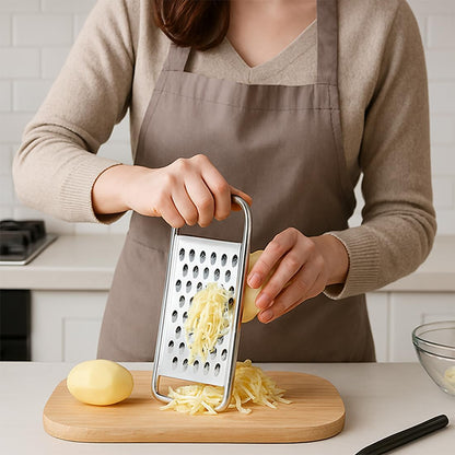 2PCS Flat Handheld Graters, Fine & Coarse, for Cheese, Potato, Vegetable