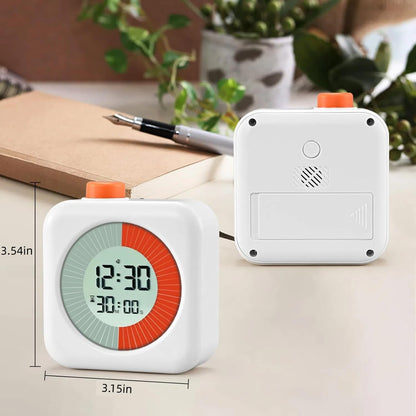 Back to School Supplies Visual Timer for Kids, ADHD, Autism | 60-Minute Countdown 3-in-1(Timer & Clock & Alarm), Time Management Tool, Classroom Essential, Ideal Teacher Gift