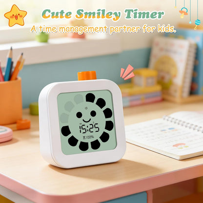 Back to School Supplies Visual Timer for Kids, ADHD, Autism | 60-Minute Countdown 3-in-1(Timer & Clock & Alarm), Time Management Tool, Classroom Essential, Ideal Teacher Gift