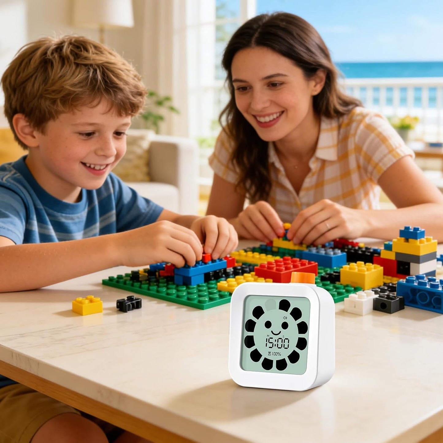 Back to School Supplies Visual Timer for Kids, ADHD, Autism | 60-Minute Countdown 3-in-1(Timer & Clock & Alarm), Time Management Tool, Classroom Essential, Ideal Teacher Gift
