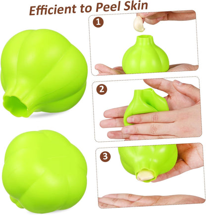 Silicone Garlic Peeler Tube with No Odor Transfer Portable Lightweight Garlic Peel Tool for Easy Skin Removal Food Grade Silicone No Waste Design Suitable for Kitchen and Bbq Use