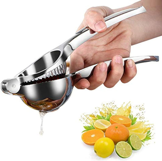 Heavy Duty Lemon Squeezer, Maximum Juice Yield Metal Citrus Juicer & Manual Hand Lime Press, Easy to Clean Kitchen & Bar Tool