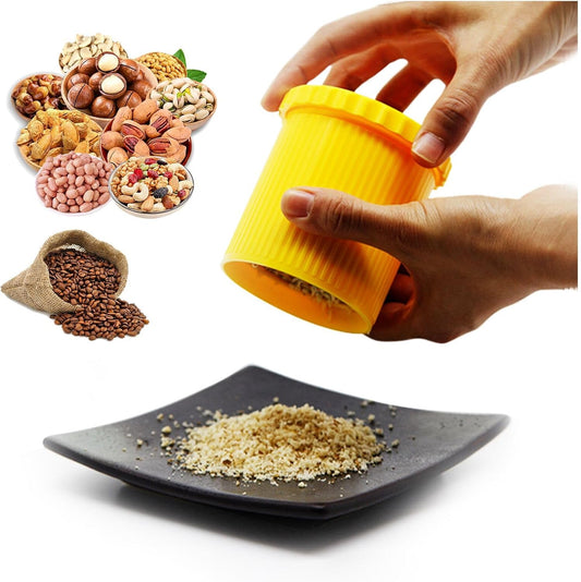 Nutmeg Grater, Multifunctional Nut Grinder Nutmeg Grinder Nuts Grinder Tool Suitable for Nutmeg Walnuts Peanuts Coffee Beans Cashews and Other Small Particles of Seasoning Nut Chopper