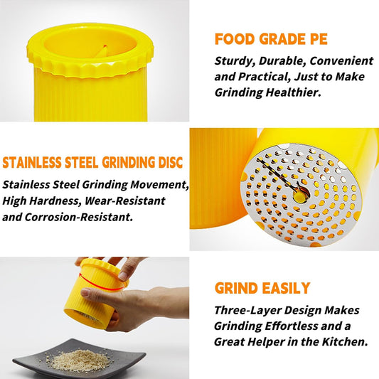 Nutmeg Grater, Multifunctional Nut Grinder Nutmeg Grinder Nuts Grinder Tool Suitable for Nutmeg Walnuts Peanuts Coffee Beans Cashews and Other Small Particles of Seasoning Nut Chopper