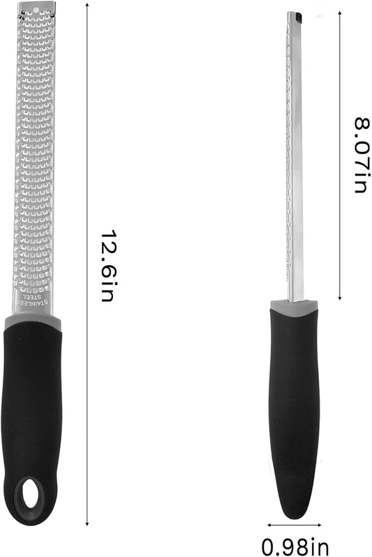 Zester Graters for Kitchen with Handle,Lemon Zester Tool Cheese Garlic