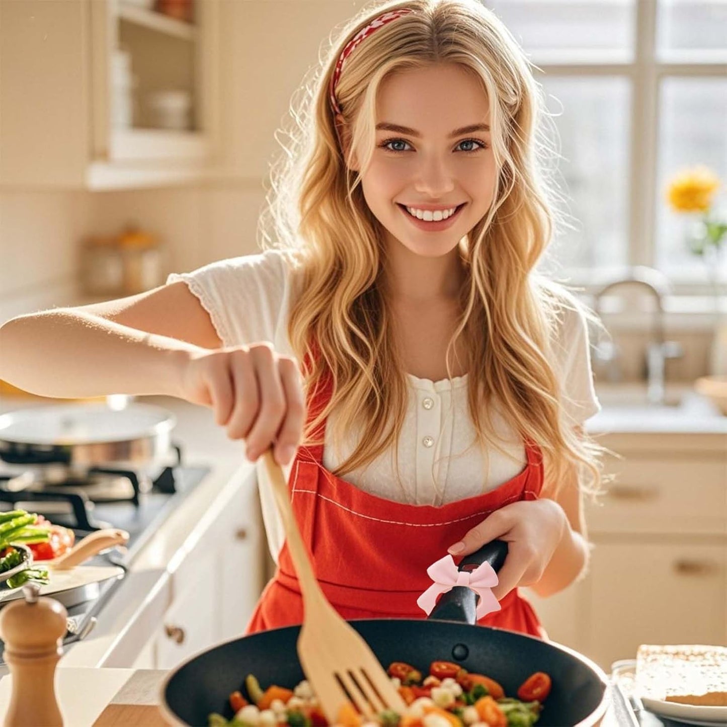 2 pieces Bow-Shaped Silicone Spoon Rest and Spatula Holder - Creative, Non-Slip, Heat-Resistant Kitchen Organizer for Countertop and Stove