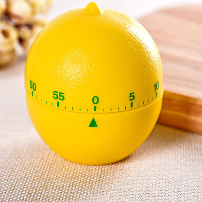 1Pcs Fashion Cartoon Kitchen Timer Different Shape Creative Reminders (Lemon)