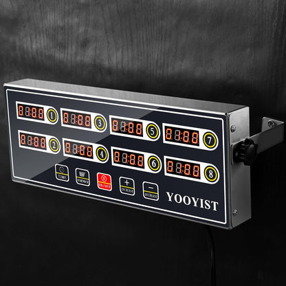 Commercial 8 Channel Digital Kitchen Timer Loud Alarm Cook Timer