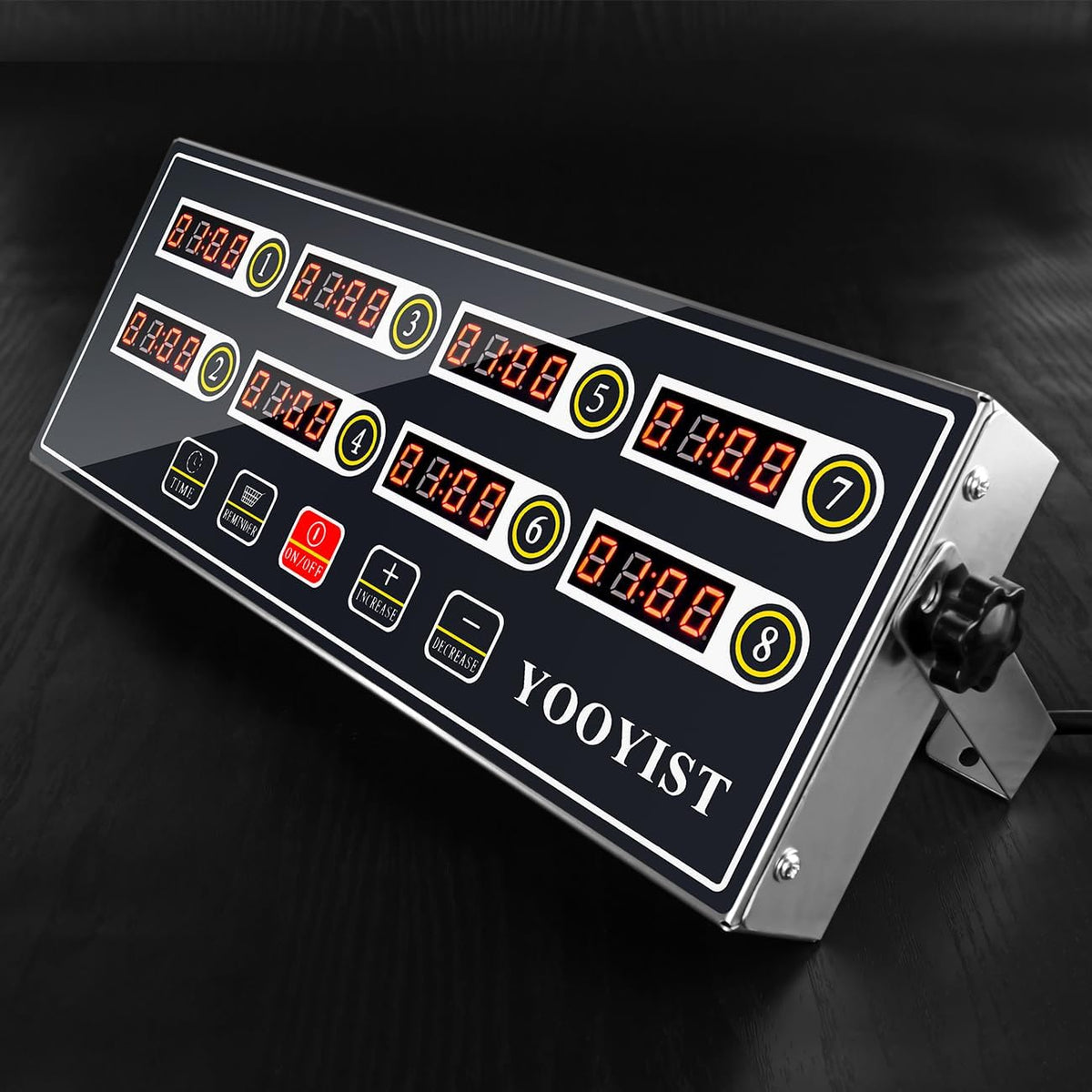 Commercial 8 Channel Digital Kitchen Timer Loud Alarm Cook Timer