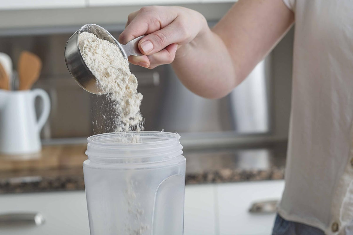 Pancake Batter Mixer Plastic, Mixes 4 Cups of Batter, White