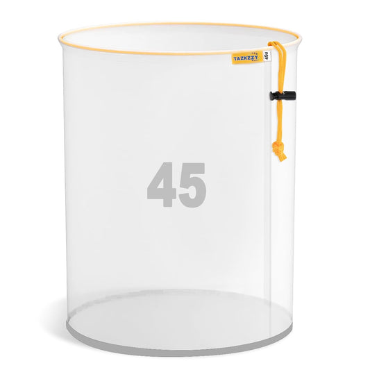 5-Gallon All-Mesh Filter Bag 45Micron, Fast Drainage, Fast Filtration, Reusable Strainer Bag for Hydroponic Vegetables, Herbal Tea, and Ice Filtration