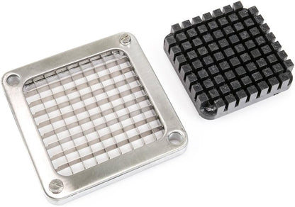 Replacement 2-Hole 3/8" Blade Assembly and Pusher Block Kit for Commercial French Fry Cutter