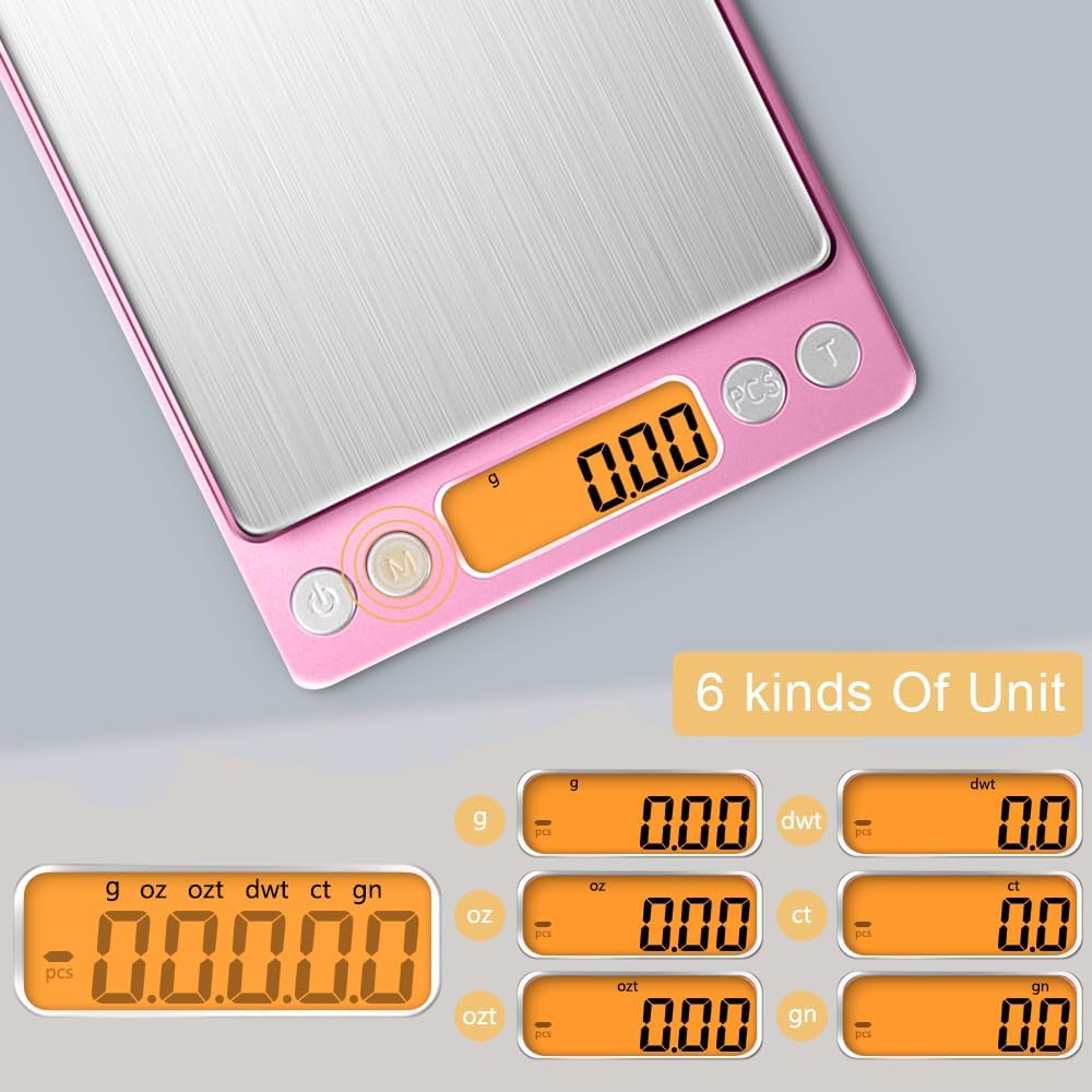 Digital Kitchen Scale 500g/0.01g, High Precision Cooking Food Scale