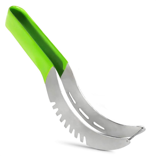 Stainless Steel Watermelon Slicer Cutter Tool – Easy Grip Durable Slicer for Watermelon, Cantaloupe, Papaya, Honeydew & More, Cut Cubes or Slices Fast | Mess-Free Prep for Parties, BBQs, Summer Snacks