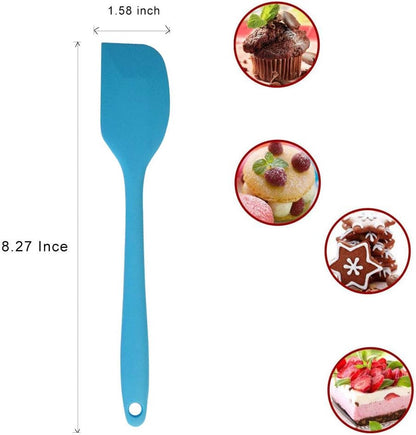 4Pcs Silicone Spatulas, Rubber Spatula Scrapers Baking Mixing Tool,Small