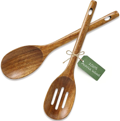 Wooden Spaghetti Spoon Server Pasta Fork Tongs Pasta Spoon Ladle with Teeth | 12.5 Inch Teak Wood Pasta Strainer Utensil Spaghetti Scoop Pasta Spatula Kitchen Tool Noodle Spoon Pasta Drainer Gifts