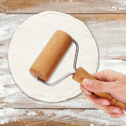 Small Rolling Pin, Wooden Dough Roller for Home Kitchen