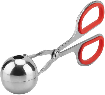 Meat Baller, Stainless Steel Meatball Scoop Maker Non-sticky Meatballs Rice Balls Clip Maker Kitchen Tool (blue)